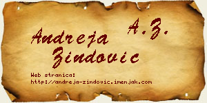Andreja Zindović vizit kartica